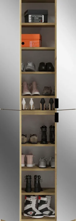 Home affaire Garderoben-Set »TRONDHEIM, 5-teilig, Breite 212cm, individuell platzier- & erweiterbar« Set, bestehend aus: 2x Garderobenschrank & 3-tlgs. Zwischenbauelement, 4 Stk. tlg.