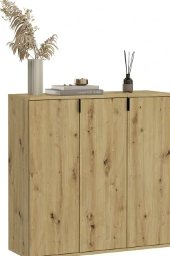 Home affaire Garderoben-Set »Trondheim, Breite 91 cm, best. aus 2 Kommoden, 3 Türen, 10 Fächer« Set, 2 Stk. tlg.