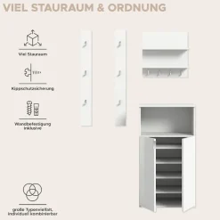 Home affaire Garderoben-Set »Trondheim, Garderobenset 3-tlg. Breite 111 cm,« 3 Stk. tlg.