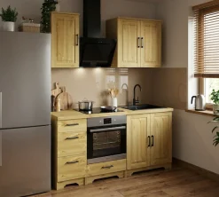 Home affaire Herdumbauschrank »Meliss« aus massiver Kiefer, Breite 60 cm, Soft-Close-Funktion