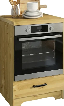 Home affaire Herdumbauschrank »Meliss« aus massiver Kiefer, Breite 60 cm, Soft-Close-Funktion