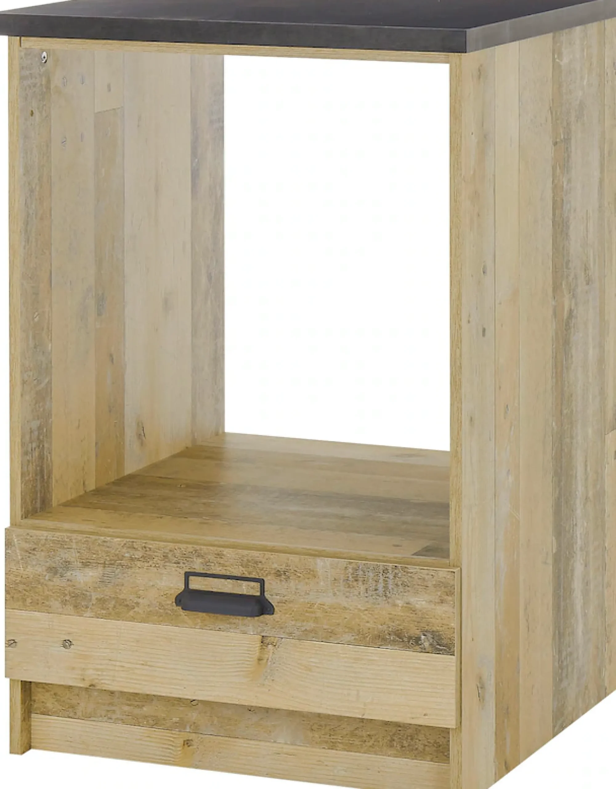 Home affaire Herdumbauschrank »Sherwood« mit Apothekergriffen aus Metall, Breite der Arbeitsplatte 63 cm