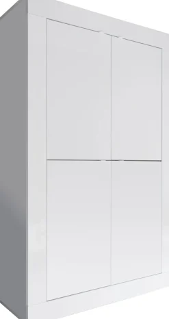 Home affaire Highboard »Basic Höhe 162 cm, Breite 102 cm, Kommode 4 Türen, Hochkommode« Metallgriff, moderne Rahmenoptik, viel Stauraum, Farbauswahl