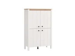 Home affaire Highboard »BEDFORD, Kommode, Anrichte, Schrank, Highboard im Landhausstil« MDF-Profil 2D ummantelt, Hotstamping