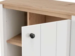 Home affaire Highboard »BEDFORD, Hochkommode, Vitrine, Glasvitrine, Kombi-Highboard« MDF-Profil 2D ummantelt, Hotstamping