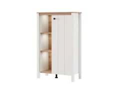 Home affaire Highboard »BEDFORD, Hochkommode, Vitrine, Glasvitrine, Kombi-Highboard« MDF-Profil 2D ummantelt, Hotstamping