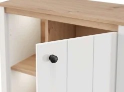 Home affaire Highboard »BEDFORD, Hochkommode, Vitrine, Glasvitrine, Kombi-Highboard« MDF-Profil 2D ummantelt, Hotstamping