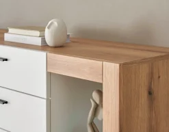 Home affaire Highboard »Brixen, moderne Kommode, Stauraumelement in Eiche Evoke Dekor« Metallgriffe, ausreichend Stauraum, vielseitig einsetzbar