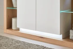 Home affaire Highboard »Brixen, moderne Kommode, Stauraumelement in Eiche Evoke Dekor« Metallgriffe, ausreichend Stauraum, vielseitig einsetzbar