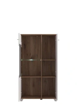 Home affaire Highboard »Burgundy Sideboard, Stauraumschrank, Anrichte, Hochschrank, B93cm« Hochglanzfronten und eine Innenausstattung in Flagstaff Eiche