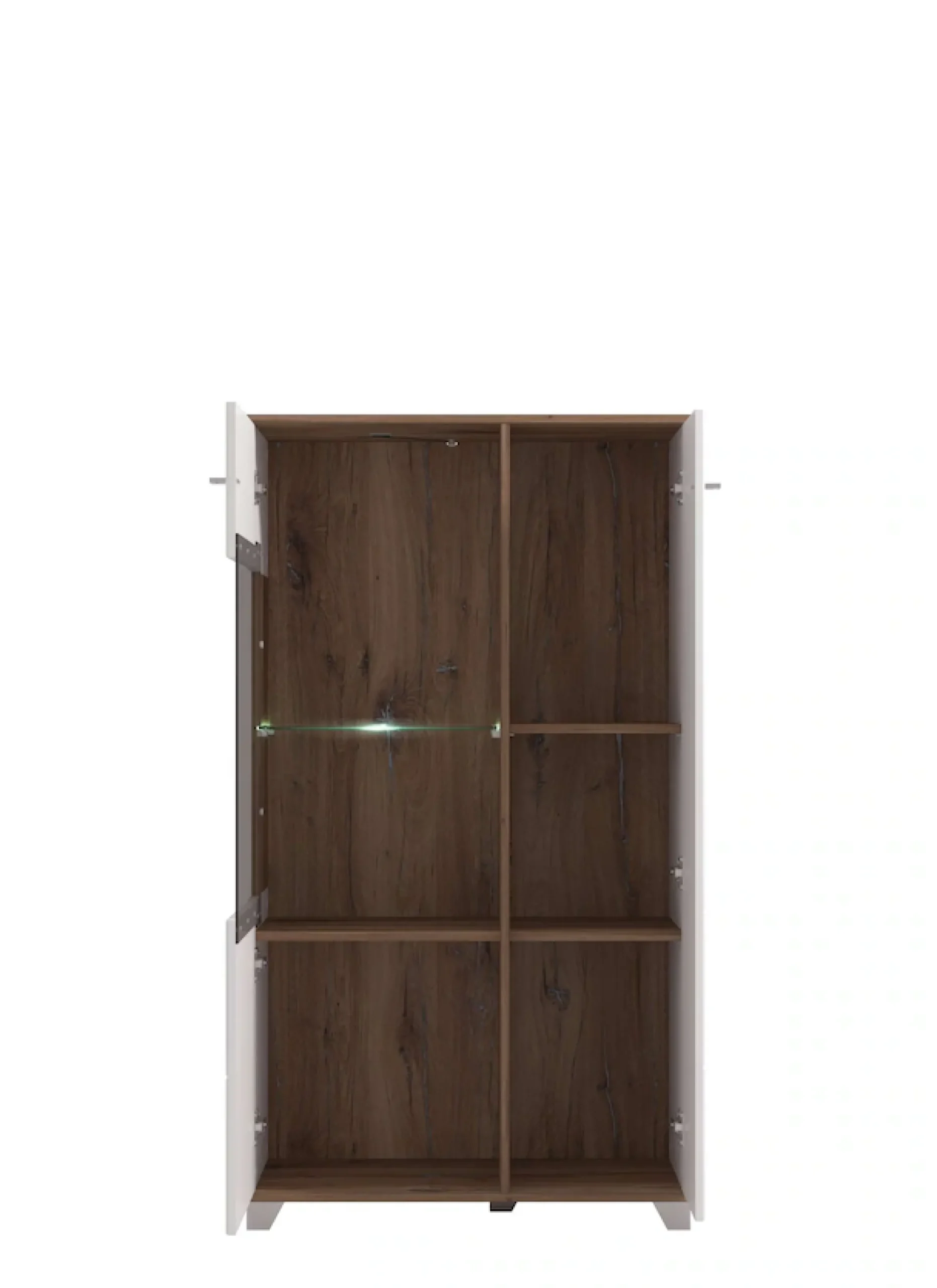 Home affaire Highboard »Burgundy Sideboard, Stauraumschrank, Anrichte, Hochschrank, B93cm« Hochglanzfronten und eine Innenausstattung in Flagstaff Eiche
