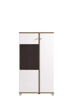 Home affaire Highboard »Burgundy Sideboard, Stauraumschrank, Anrichte, Hochschrank, B93cm« Hochglanzfronten und eine Innenausstattung in Flagstaff Eiche