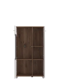 Home affaire Highboard »Burgundy Sideboard, Stauraumschrank, Anrichte, Hochschrank, B93cm« Hochglanzfronten und eine Innenausstattung in Flagstaff Eiche