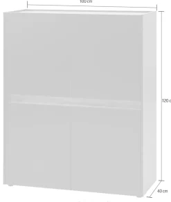 Home affaire Highboard »City/Giron, moderner Schrank, Kommode, Stauraumschrank, Hochschrank« zeitlos, modern, ausreichend Stauraum, vielseitig einsetzbar