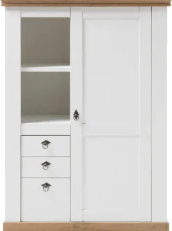 Home affaire Highboard »Cremona, Schrank im Landhausstil, Wohnzimmerschrank, Mehrzweckschrank« Metallgriffe, ausreichend Stauraum, vielseitig einsetzbar, 139 cm hoch