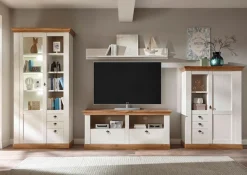 Home affaire Highboard »Cremona, Schrank im Landhausstil, Wohnzimmerschrank, Mehrzweckschrank« Metallgriffe, ausreichend Stauraum, vielseitig einsetzbar, 139 cm hoch