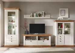 Home affaire Highboard »Cremona, Schrank im Landhausstil, Wohnzimmerschrank, Mehrzweckschrank« Metallgriffe, ausreichend Stauraum, vielseitig einsetzbar, 139 cm hoch