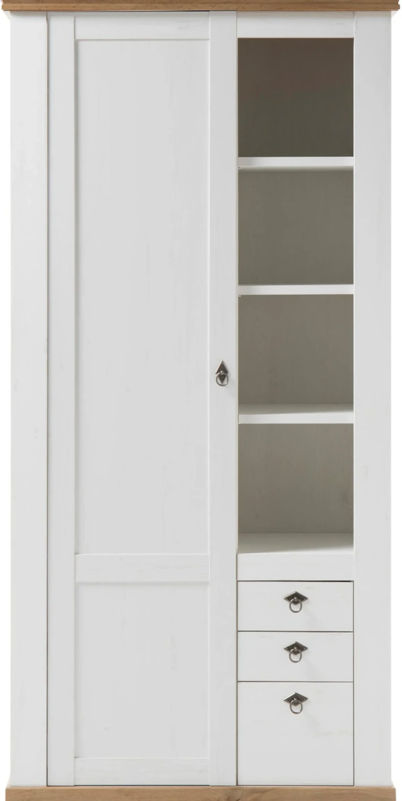 Home affaire Highboard »Cremona, Schrank, Wohnzimmerschrank, Mehrzweckschrank, Regal« im Landhausstil, ausreichend Stauraum, vielseitig, 204 cm hoch