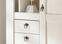 Home affaire Highboard »Cremona, Schrank, Wohnzimmerschrank, Mehrzweckschrank, Regal« im Landhausstil, ausreichend Stauraum, vielseitig, 204 cm hoch