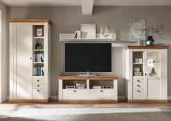 Home affaire Highboard »Cremona, Schrank, Wohnzimmerschrank, Mehrzweckschrank, Regal« im Landhausstil, ausreichend Stauraum, vielseitig, 204 cm hoch