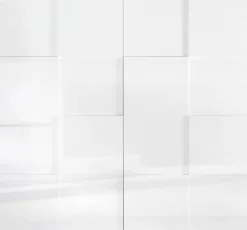 Home affaire Highboard »Dama Höhe 111 cm, Breite 121 cm, Kommode 2 Türen, Hochkommode« Front in 3D-Optik, viel Stauraum, verschiedene Farben