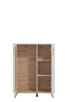 Home affaire Highboard »Darwen Sideboard, Kommode, Anrichte, Schrank, Vitrine« Abgerundete Kanten, matte Kaschmir-Oberflächen, mit 4 Böden
