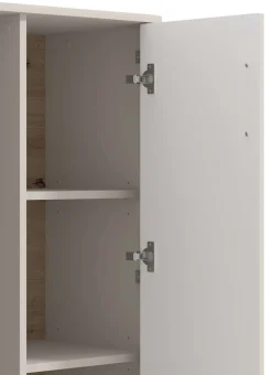 Home affaire Highboard »Darwen Sideboard, Kommode, Anrichte, Schrank, Vitrine« Abgerundete Kanten, matte Kaschmir-Oberflächen, mit 4 Böden