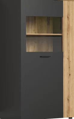 Home affaire Highboard »Estepona« 1 Stk. tlg. Highboard mit 2 Türen - (B/T/H) 90/42/146 cm