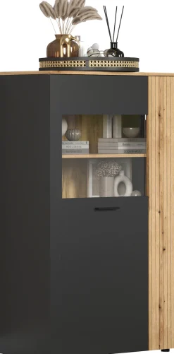 Home affaire Highboard »Estepona« 1 Stk. tlg. Highboard mit 2 Türen - (B/T/H) 90/42/146 cm