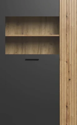 Home affaire Highboard »Estepona« 1 Stk. tlg. Highboard mit 2 Türen - (B/T/H) 90/42/146 cm