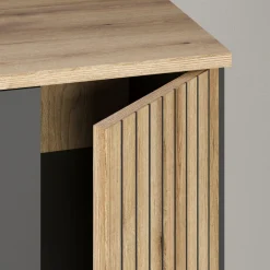 Home affaire Highboard »Estepona« 1 Stk. tlg. Highboard mit 2 Türen - (B/T/H) 90/42/146 cm