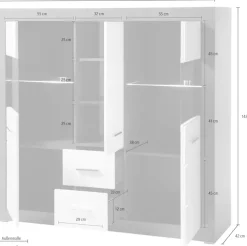 Home affaire Highboard »Etero« Breite 149 cm