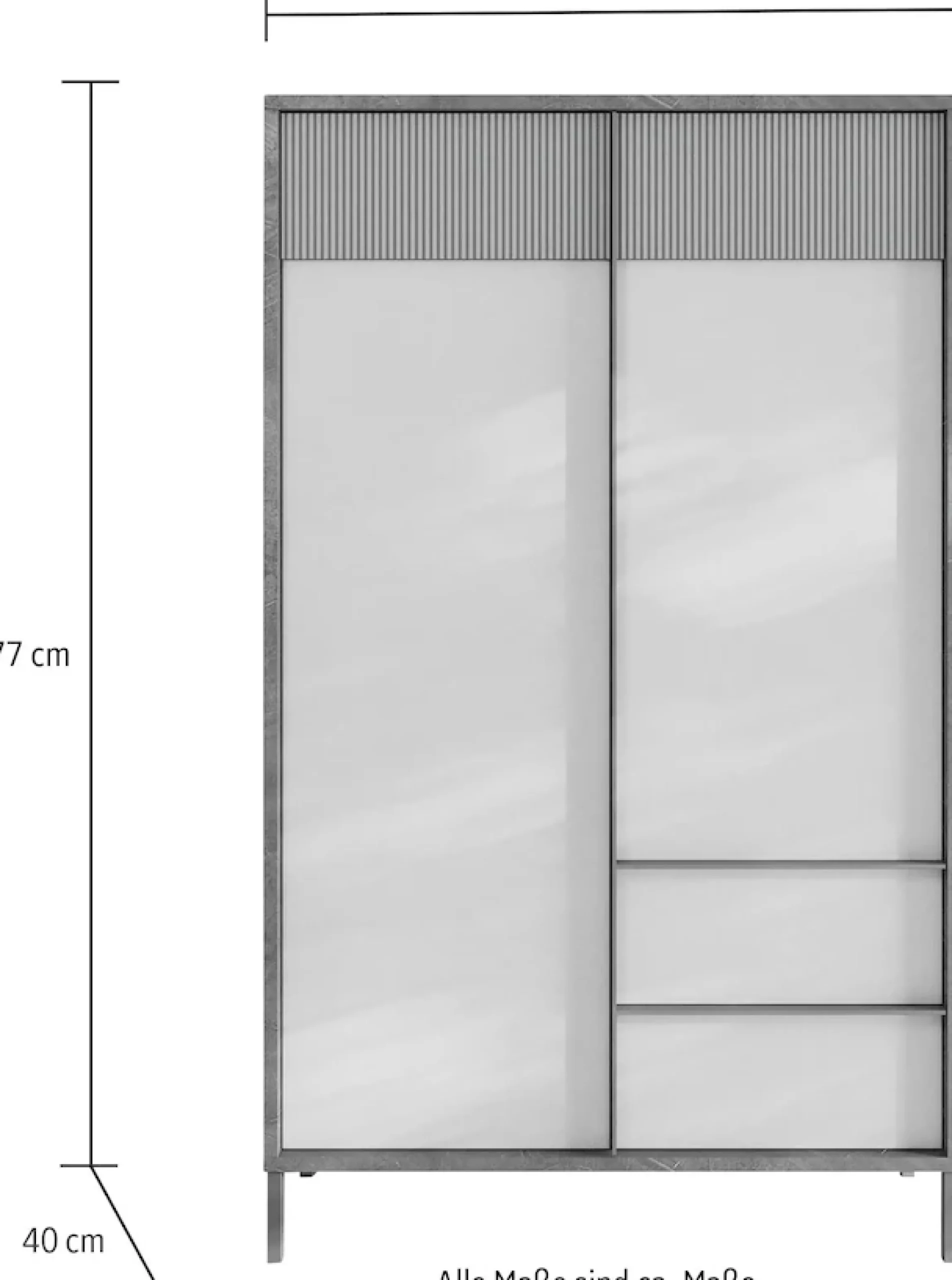 Home affaire Highboard »Everest Höhe 177 cm, Kommode mit 2 Türen u. 2 Schubkästen« Sideboard, Schrank, Soft/Self Closing, Korpus 22 mm