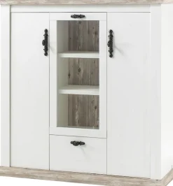 Home affaire Highboard »Florenz« im romantischen Landhaus-Look, Breite 140 cm