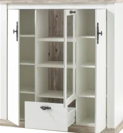 Home affaire Highboard »Florenz« im romantischen Landhaus-Look, Breite 140 cm