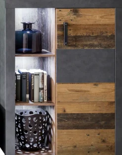 Home affaire Highboard »Ilana« Stauraumschrank mit 1 Tür & 3 Fächern - (B/T/H) 87/34/118 cm
