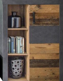 Home affaire Highboard »Ilana« Stauraumschrank mit 1 Tür & 3 Fächern - (B/T/H) 87/34/118 cm