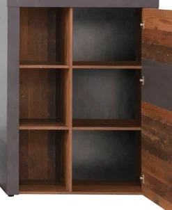 Home affaire Highboard »Ilana« Stauraumschrank mit 1 Tür & 3 Fächern - (B/T/H) 87/34/118 cm