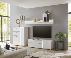 Home affaire Highboard »LONG ISLAND« 1 Stk. tlg. in moderner Trendfarbe,inklusive senkrechter Beleuchtung,Breite 100 cm