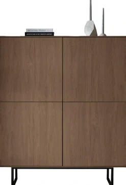 Home affaire Highboard »Lund, moderner Schrank, Kommode mit Kufengestell« optisch dünner Oberboden, hochwertige Optik, ausreichend Stauraum