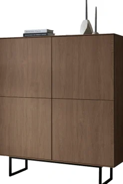 Home affaire Highboard »Lund, moderner Schrank, Kommode mit Kufengestell« optisch dünner Oberboden, hochwertige Optik, ausreichend Stauraum