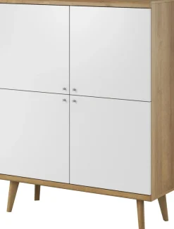 Home affaire Highboard »Merle« Scandi Design, Breite 107 cm