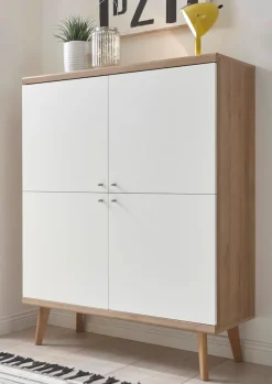Home affaire Highboard »Merle« Scandi Design, Breite 107 cm