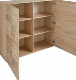 Home affaire Highboard »Miro« Breite 121 cm mit dekorativem Siebdruck