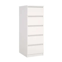 Home affaire Highboard »Naia, Hochkommode, 5 Schubladen, Aufbewahrung, grifflose Front« Modern, skandinavisches Design, Schmal, in mehrere Farben