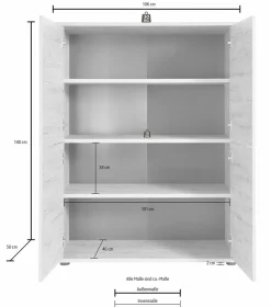 Home affaire Highboard »Palma« Breite 106 cm