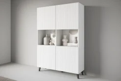 Home affaire Highboard »Phuket, Front MDF« Moderne Hochkommode ohne Griffe mit 10 Fächern, Breite 120 cm