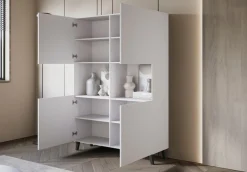 Home affaire Highboard »Phuket, Front MDF« Moderne Hochkommode ohne Griffe mit 10 Fächern, Breite 120 cm