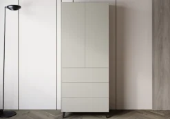 Home affaire Highboard »Phuket Hochschrank mit 2 Türen und 3 Schubladen« 1 Stk. tlg. Push-to-Open, verstellbare Einlegeböden und viel Stauraum
