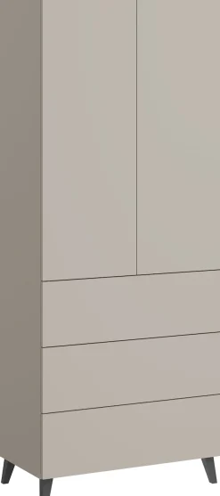 Home affaire Highboard »Phuket Hochschrank mit 2 Türen und 3 Schubladen« 1 Stk. tlg. Push-to-Open, verstellbare Einlegeböden und viel Stauraum
